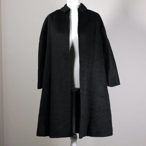 Vintage 1940s/1950s Black Warm Long Coat Topper Union Label from Houseman's